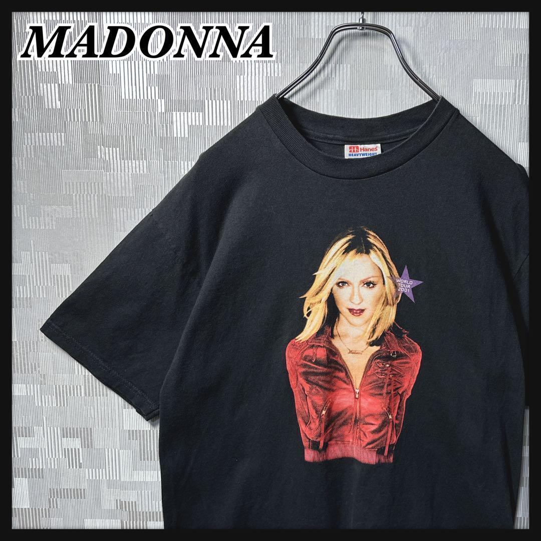 マドンナ バンド Tシャツ 半袖 MADONNA ブラック 黒 M バンT 古着