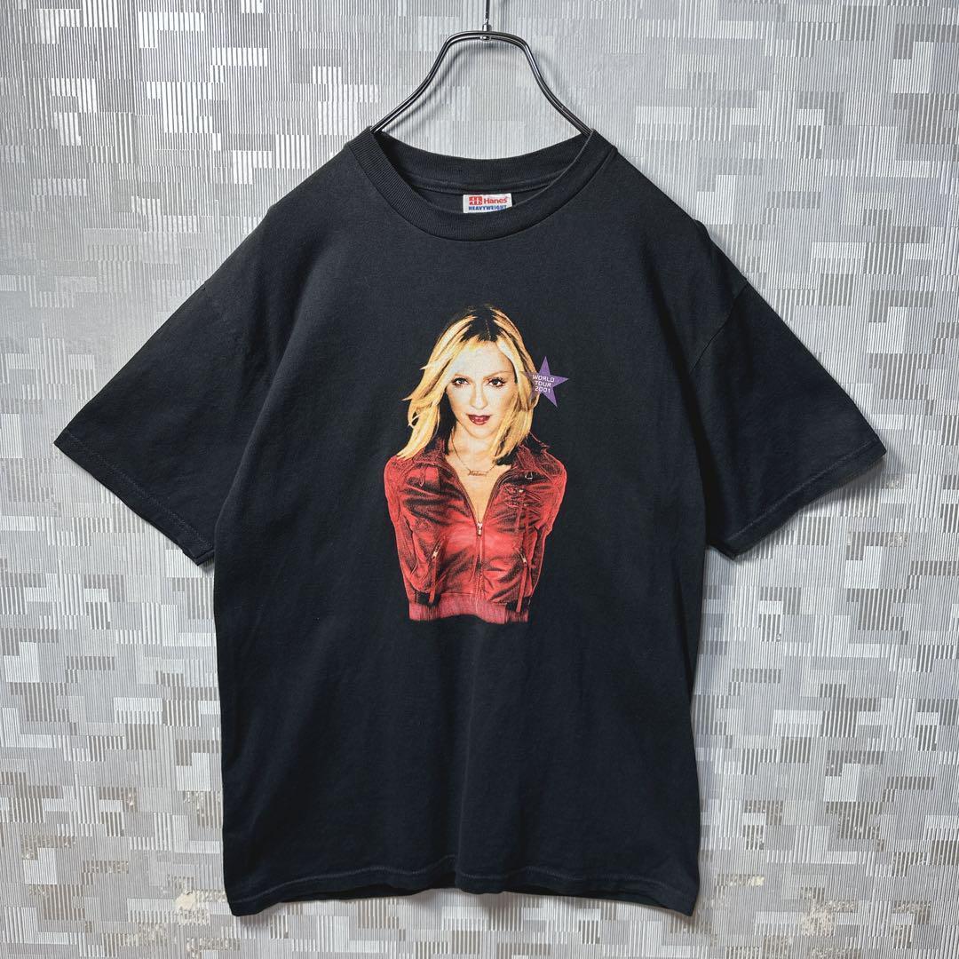 マドンナ バンド Tシャツ 半袖 MADONNA ブラック 黒 M バンT 古着