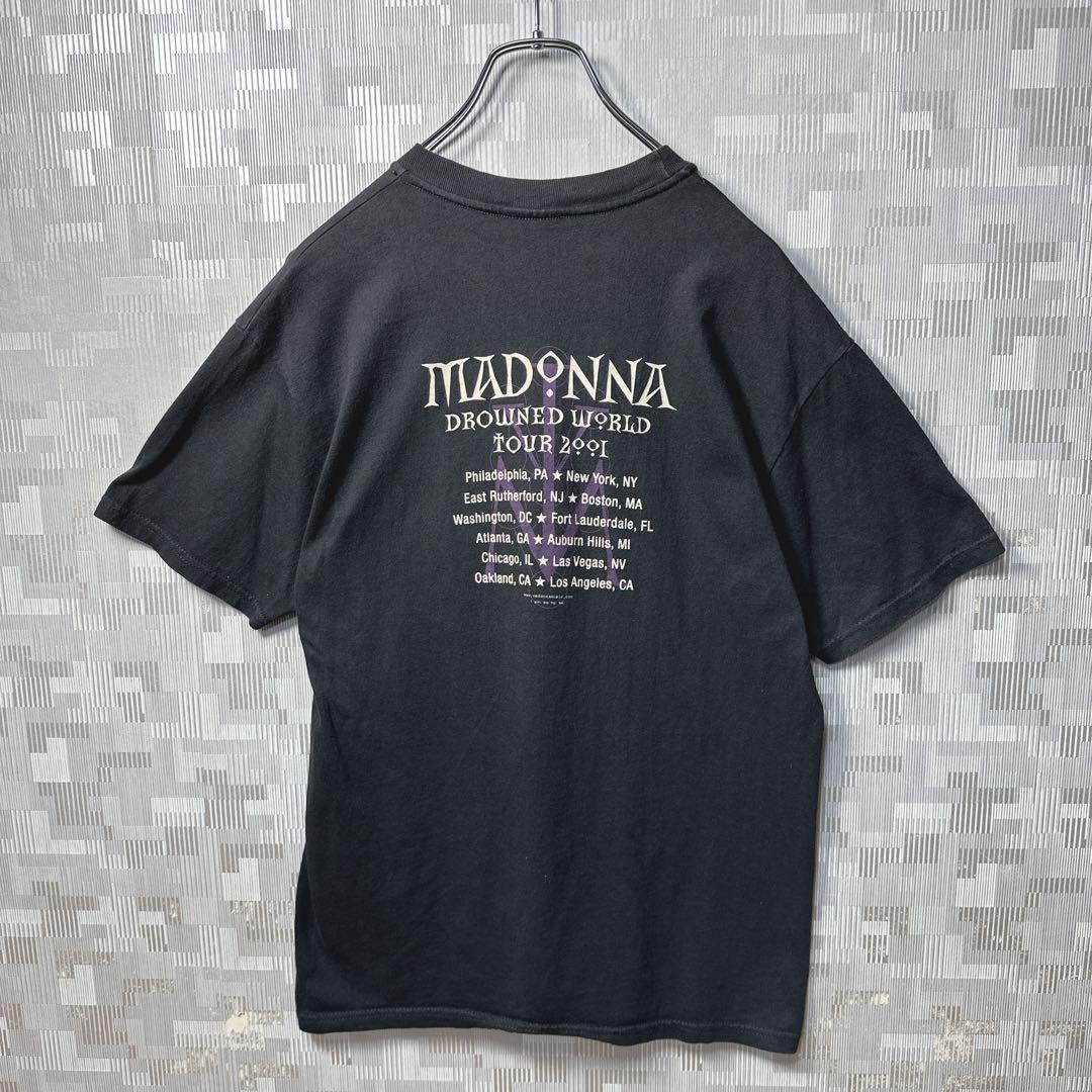 マドンナ バンド Tシャツ 半袖 MADONNA ブラック 黒 M バンT 古着