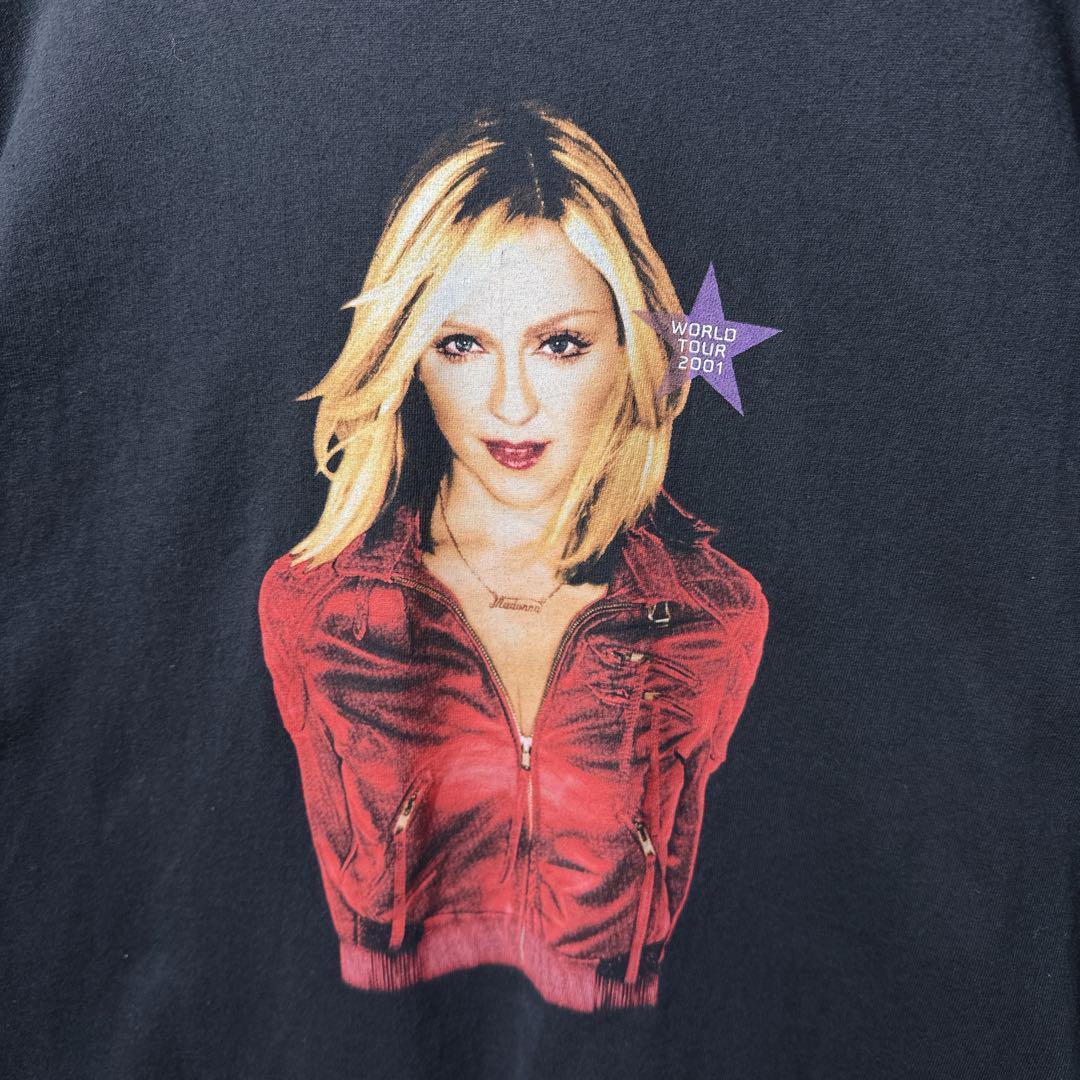 マドンナ バンド Tシャツ 半袖 MADONNA ブラック 黒 M バンT 古着