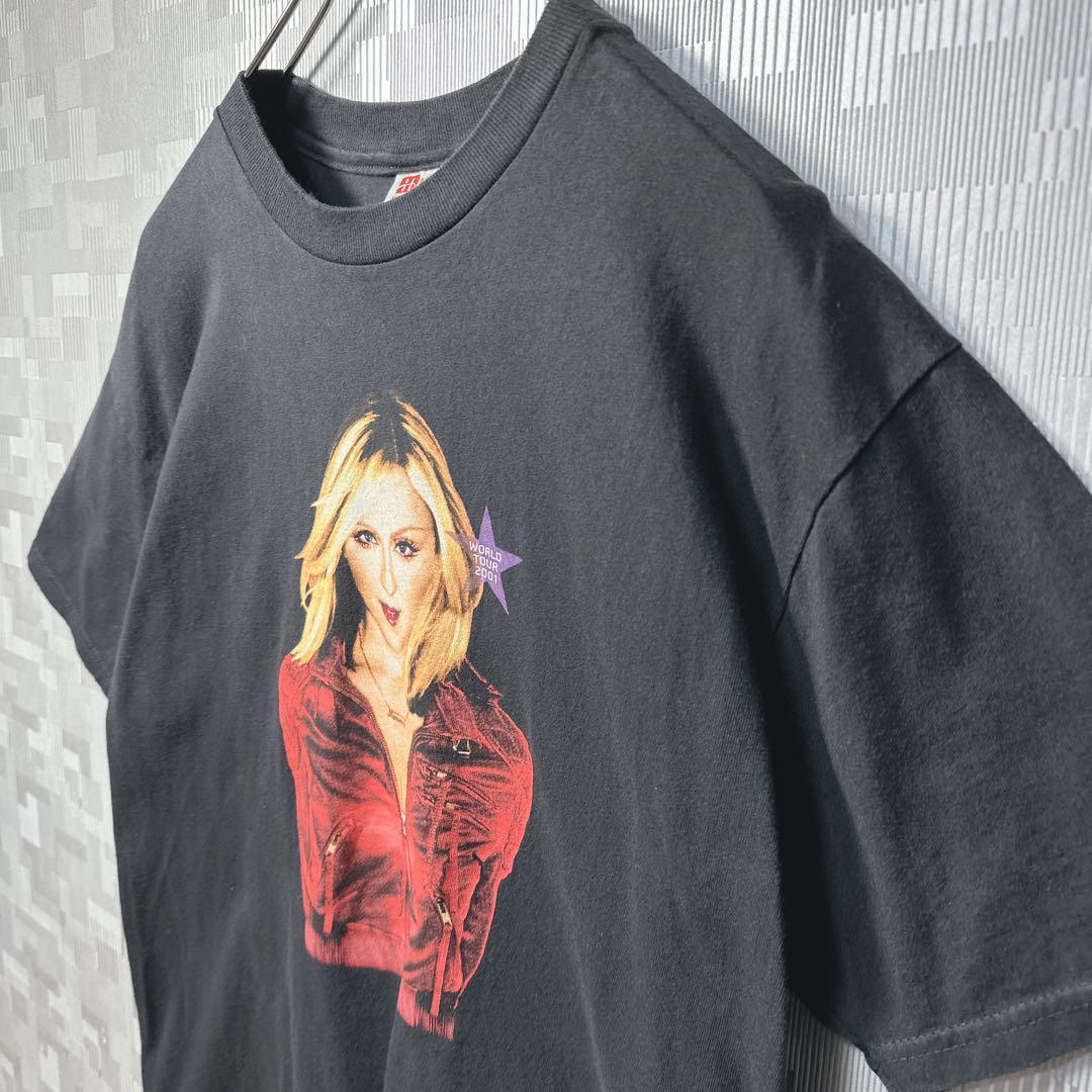 マドンナ バンド Tシャツ 半袖 MADONNA ブラック 黒 M バンT 古着