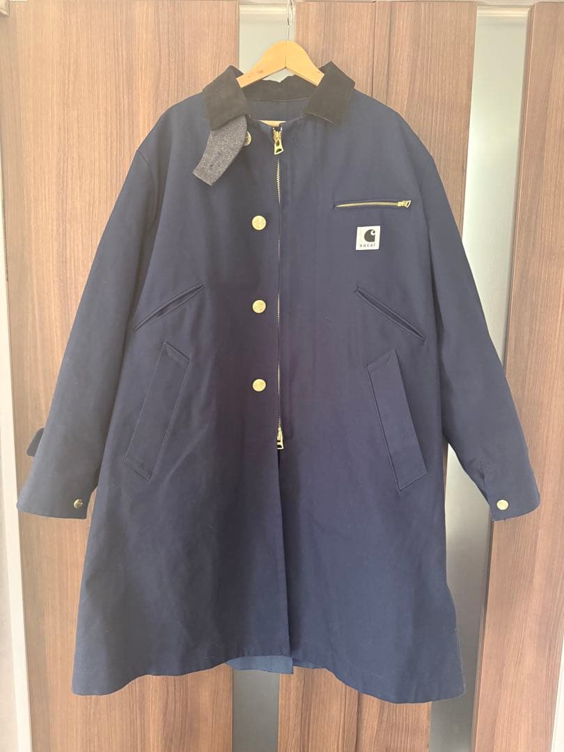 sacai Carhartt WIP Duck Coat ネイビー3