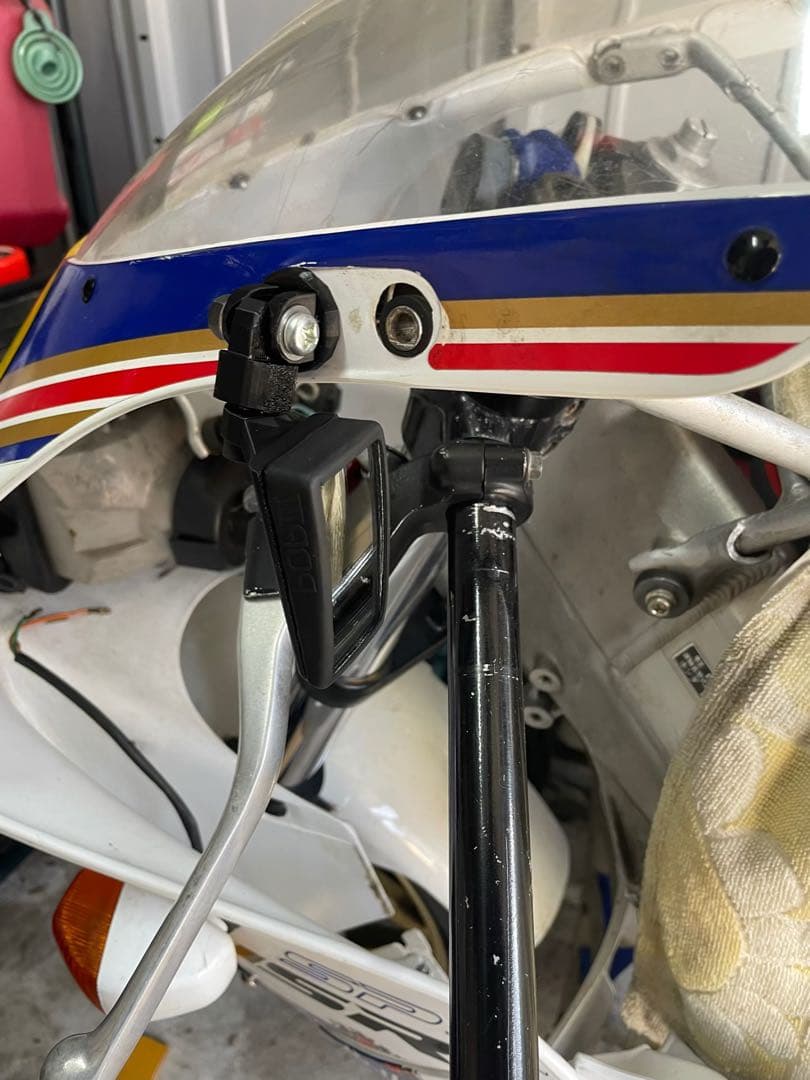 NSR TZR ガンマ CBR FZR ZXR等 レプリカ汎用小型ミラー 左右