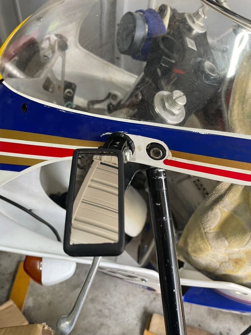 NSR TZR ガンマ CBR FZR ZXR等 レプリカ汎用小型ミラー 左右