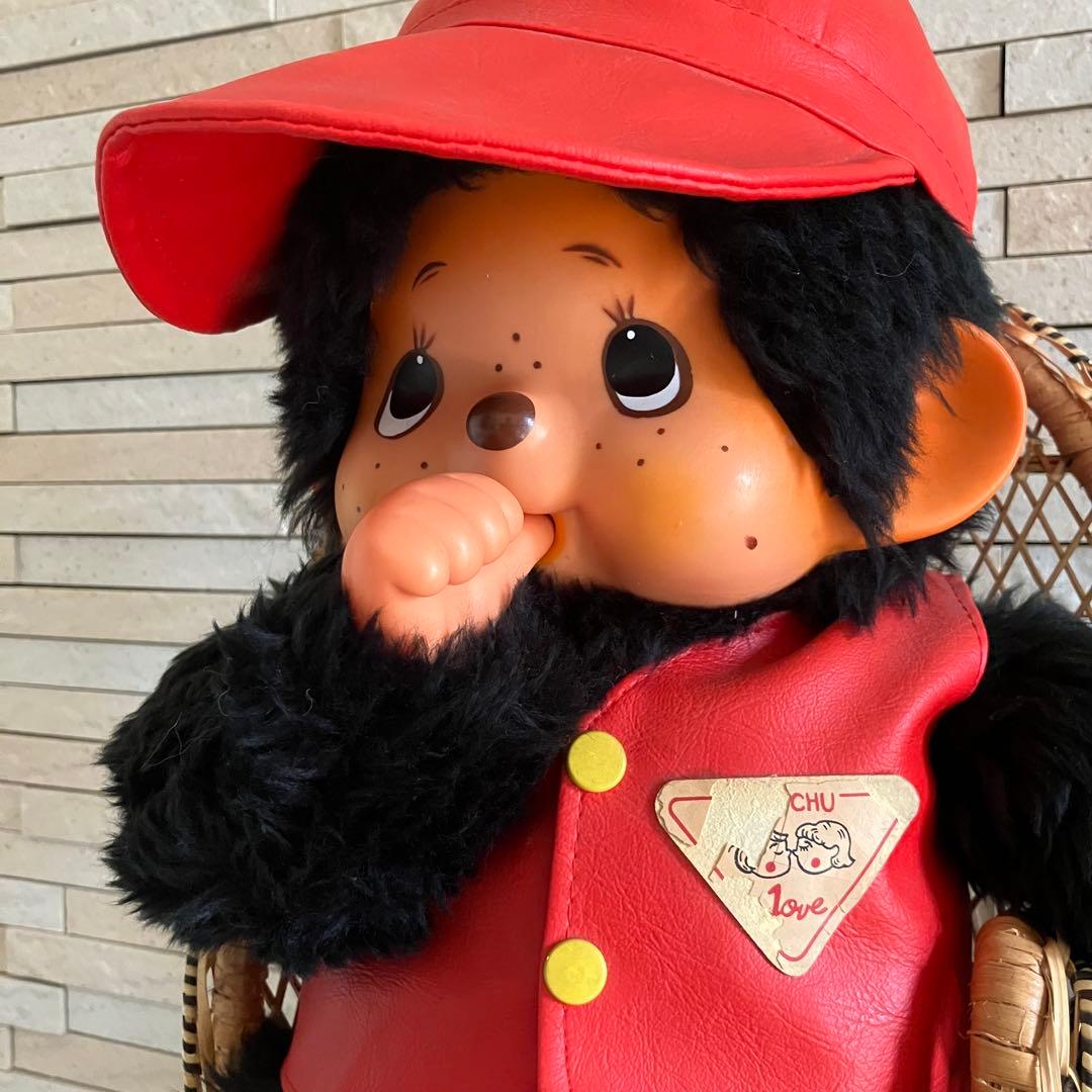 【椅子付✨レア！特大】昭和レトロ モンチッチ？大助くん？ヴィンテージ ぬいぐるみ
