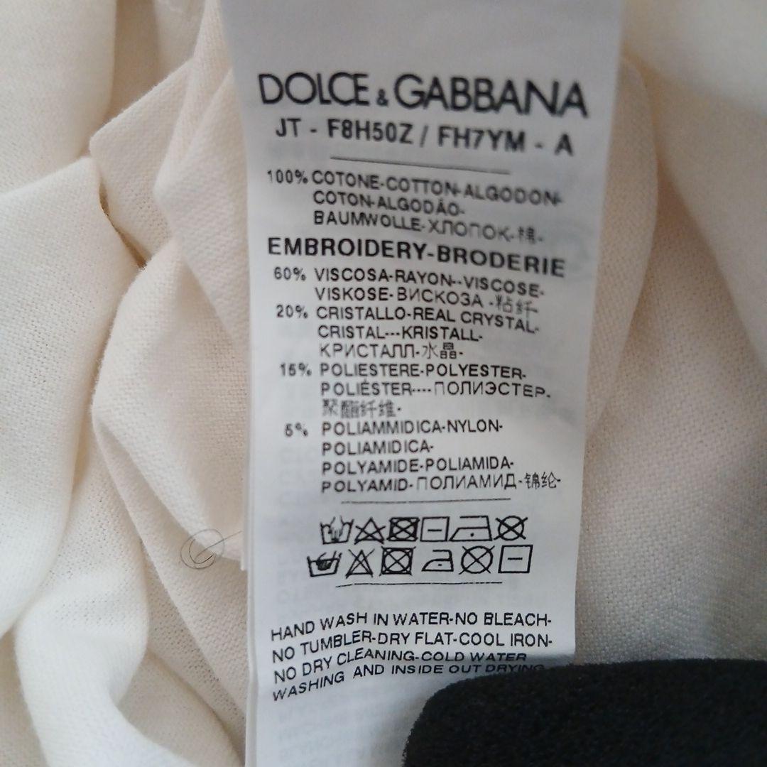 DOLCE &GABBANA 花柄プリント Tシャツ ビジュ サイズ36