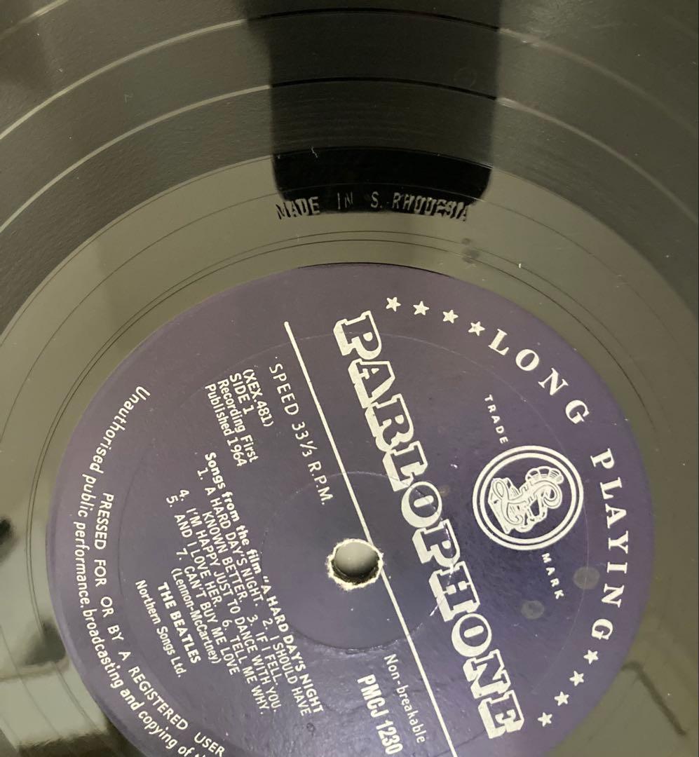 超絶レア南ローデシアオリジナルハードデイズナイトBeatlesビートルズレコード