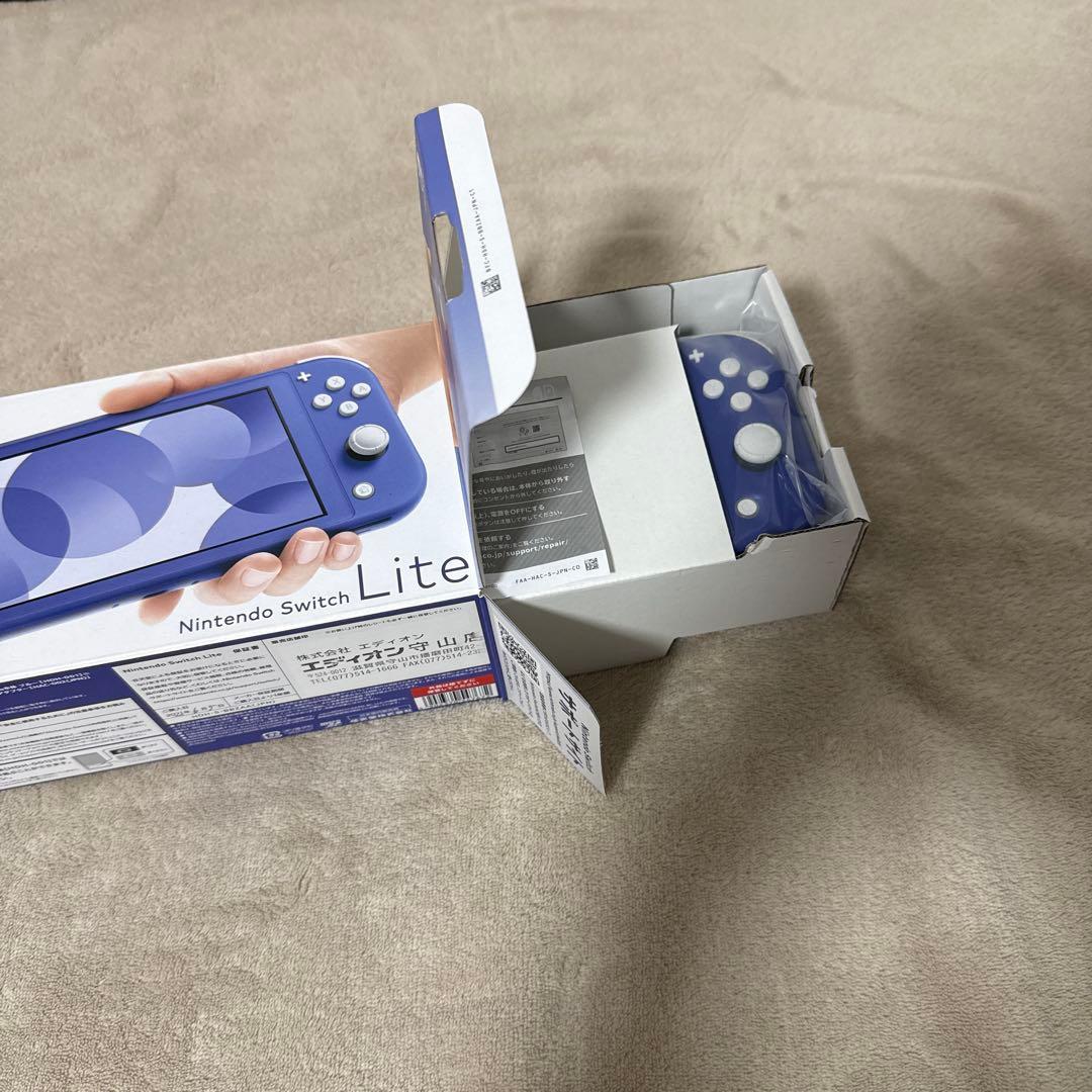 美品　Nintendo Switch Lite 青色 ACアダプター付き