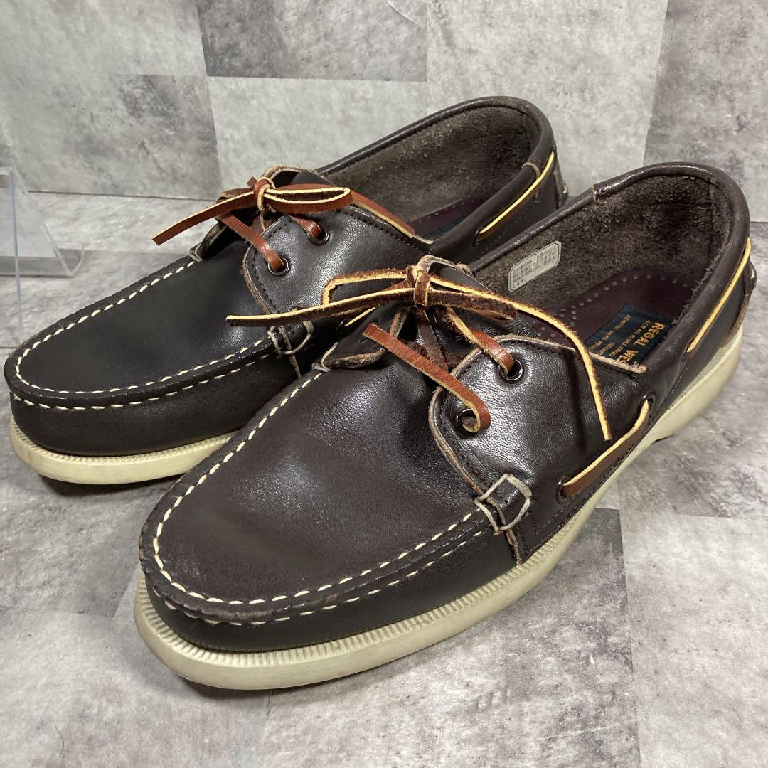 【良品】✨REGAL WEST COAST 本革　デッキシューズDBR 25cm