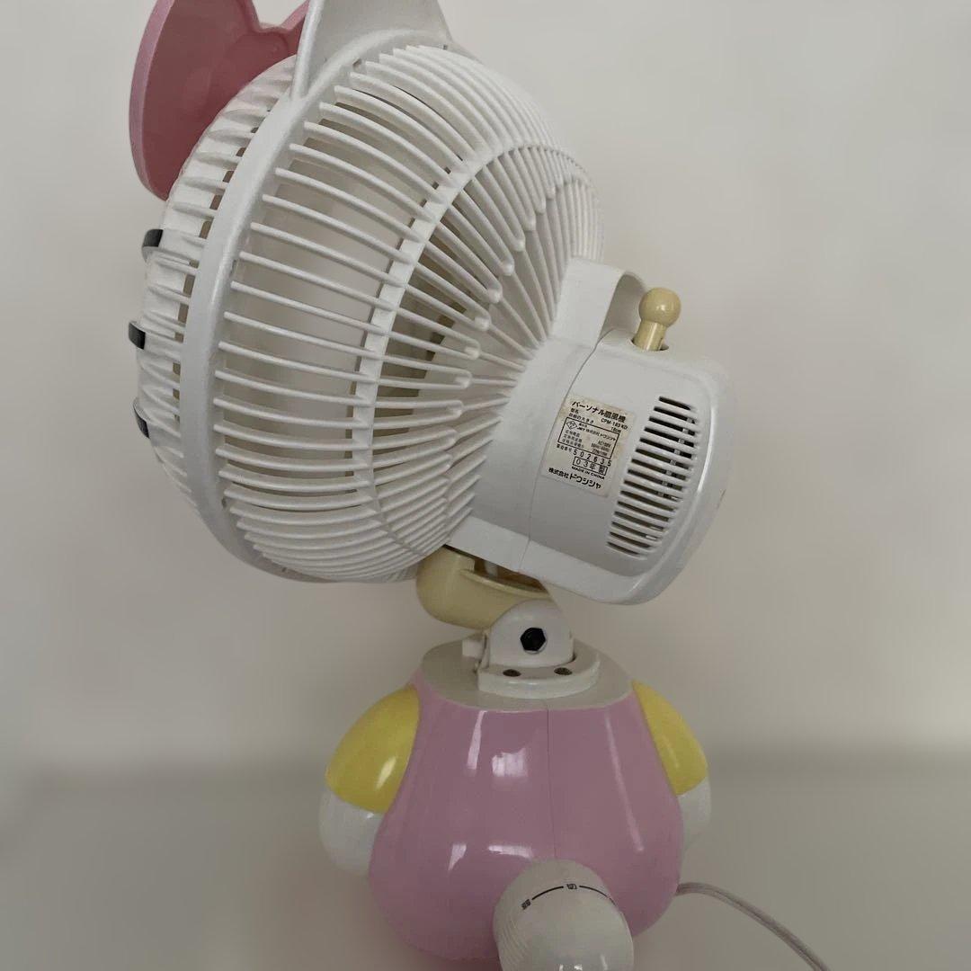 【中古/動作確認済】2003年製ハローキティ 家庭用扇風機　ピンク