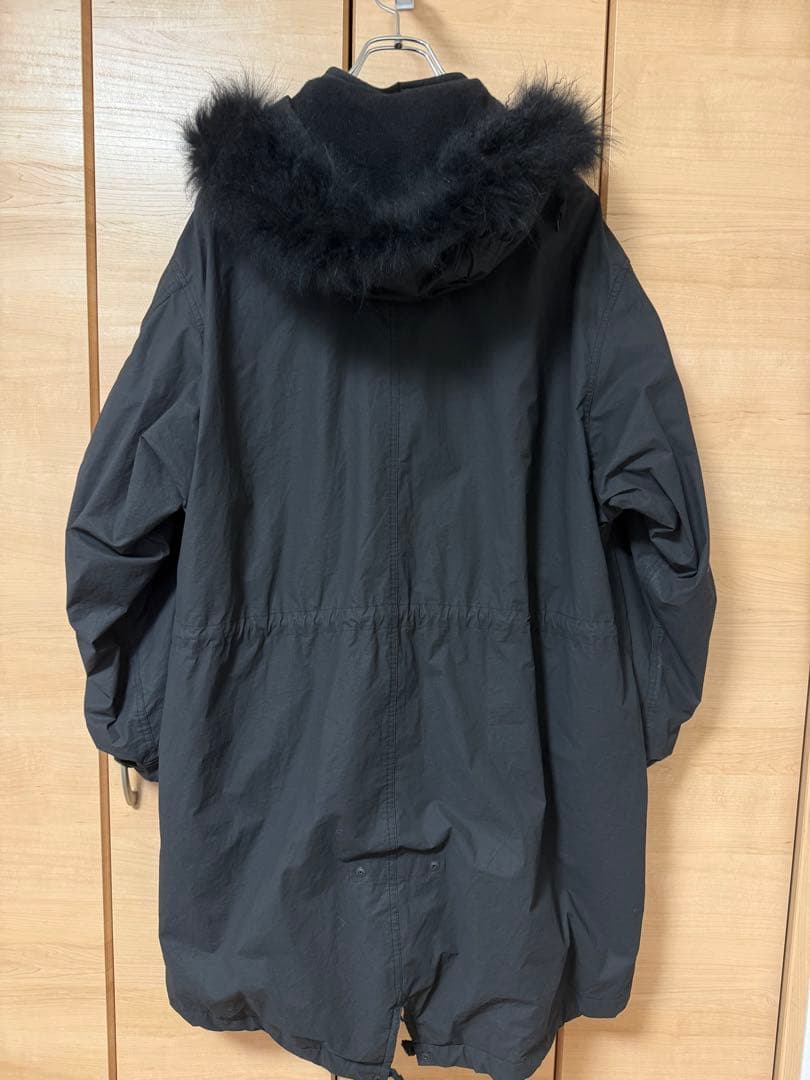 マ*ル様 comoli 25AW コットンナイロンミリタリーフーデッドコート　サ