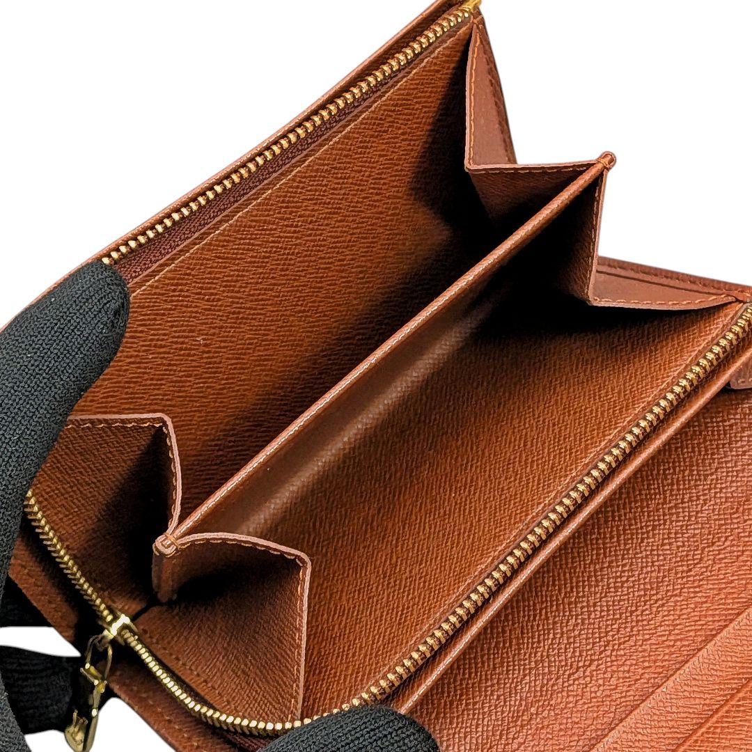美品 ルイヴィトン モノグラム ポルトモネ ビエ トレゾール 二つ折り財布 ①