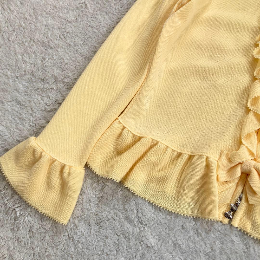 極美品・近年✨M'S GRACY フリルアップカーディガン　ダブルジップ　春