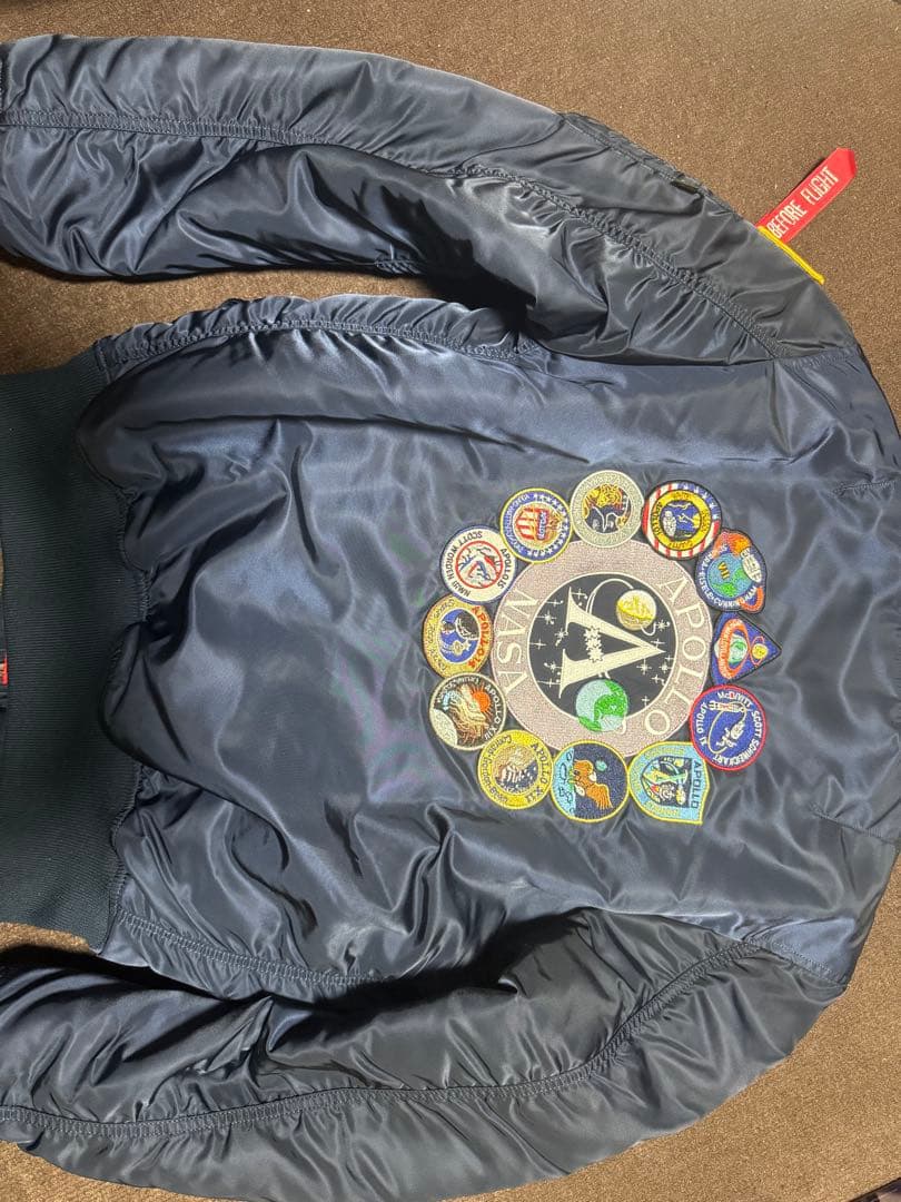 最終価格ALPHA INDUSTRIES ジャケットMA-1 NASA アポロL
