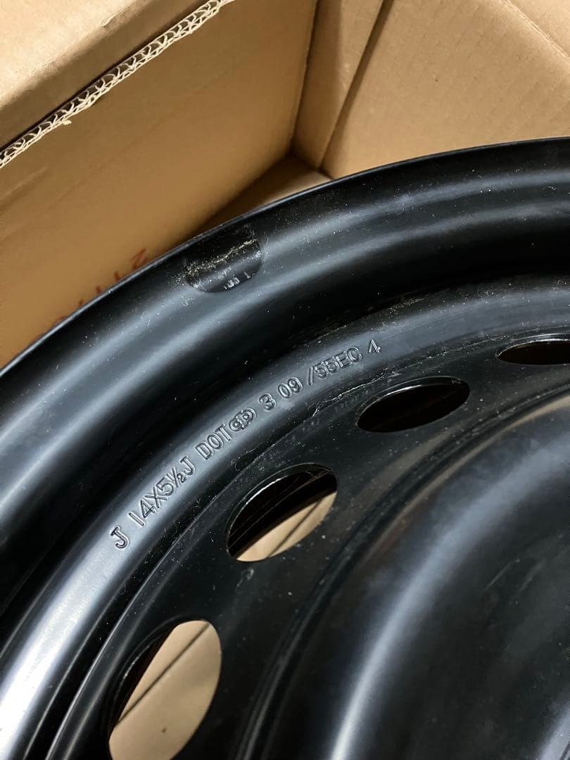 ホンダ　フィット新車外し 純正鉄ホイール 2本セット 14インチ 5.5J ②