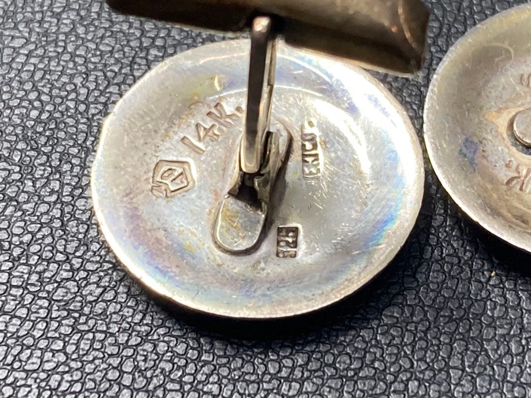 ヴィンテージ メキシコ製　カフス　刻印　925 14K