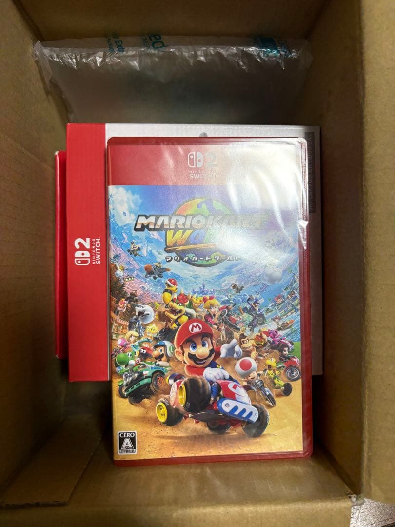 マリオカートワールド　ソフト+ ハンドル型コントローラー×2個セット