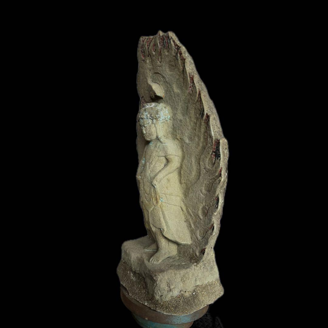 石仏 不動明王立像 57cm