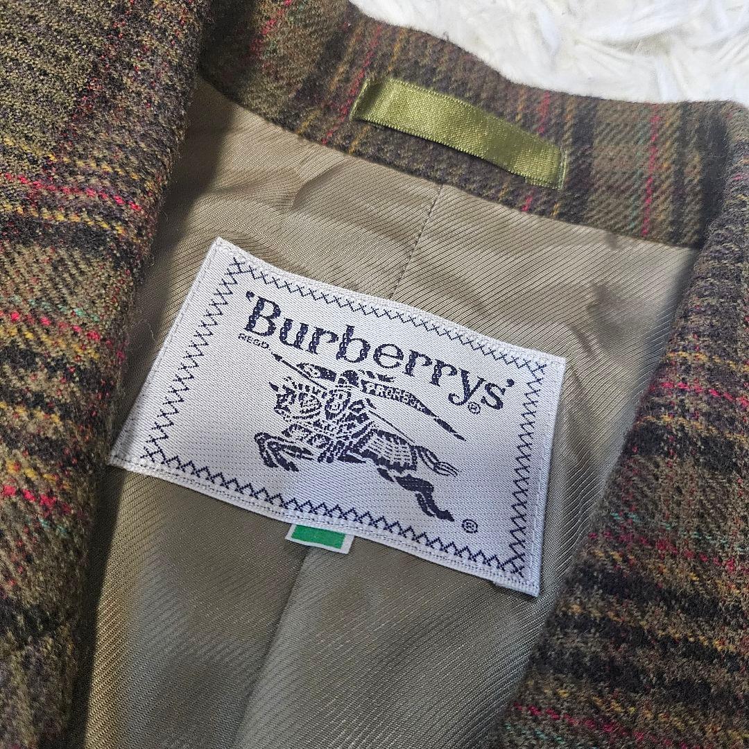 美品 Burberry テーラードジャケット ノバチェック ダブル 9AR