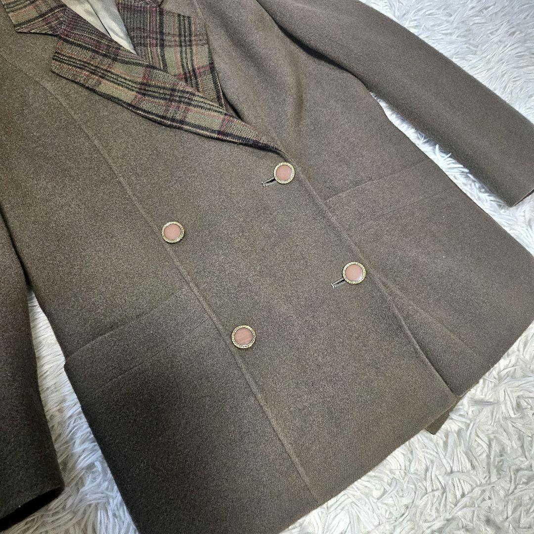 美品 Burberry テーラードジャケット ノバチェック ダブル 9AR