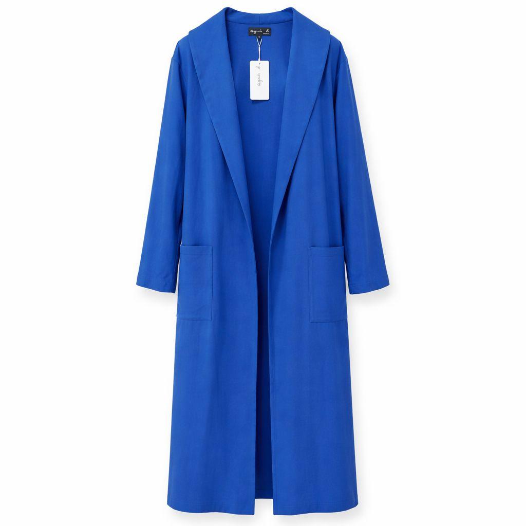 新品タグ付　agnès b.　アニエスベー マキシ丈ロングカーディガン 青