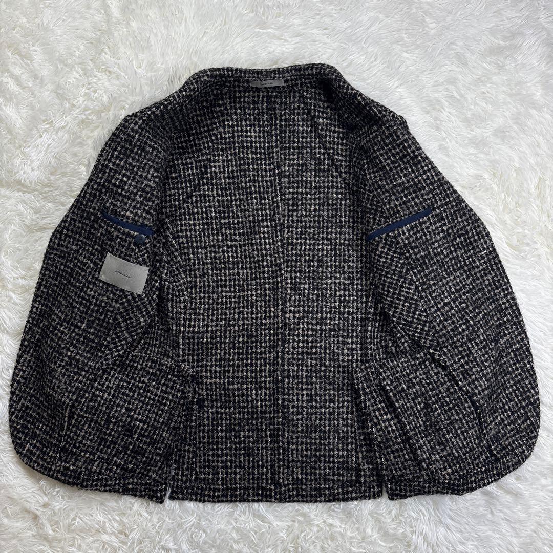 ✨美品・RETFORD✨ボリオリ　ツイードテーラードジャケット　アルパカ　モヘヤ