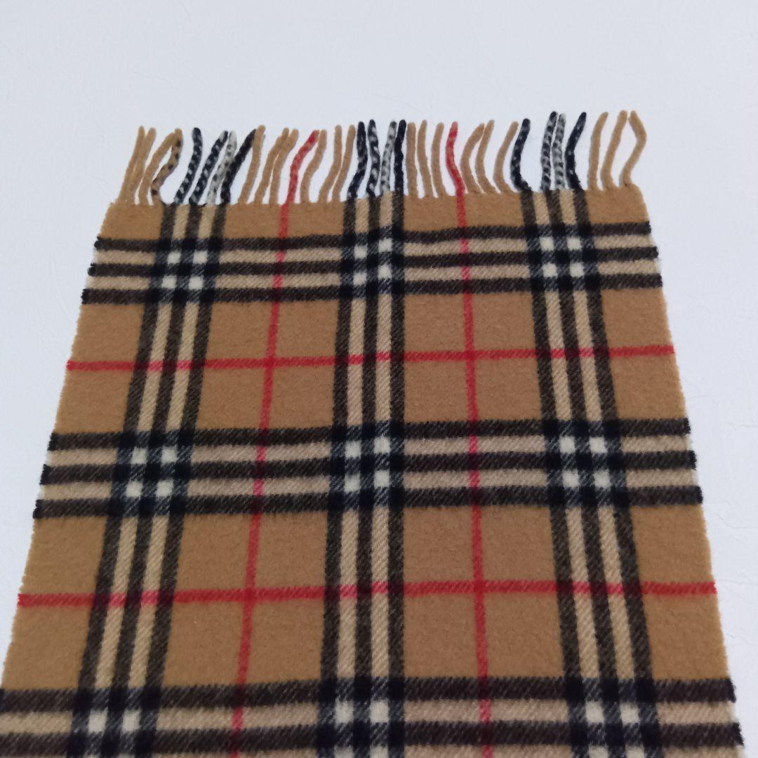 美品 BURBERRY バーバリー ラムウール 100％ マフラー ノバチェック