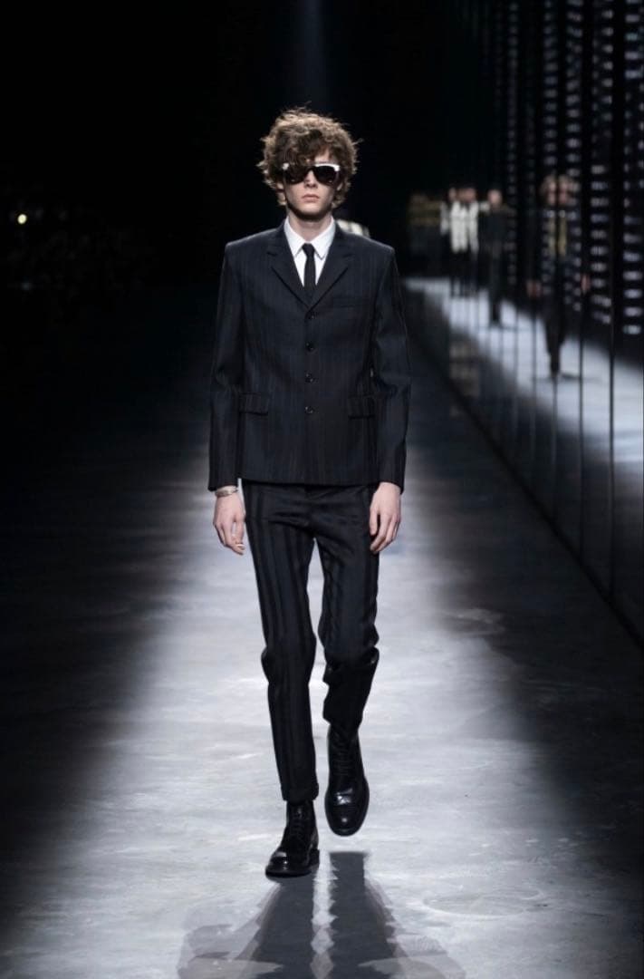 SAINT LAURENT PARIS ストライプ テーラード ジャケット
