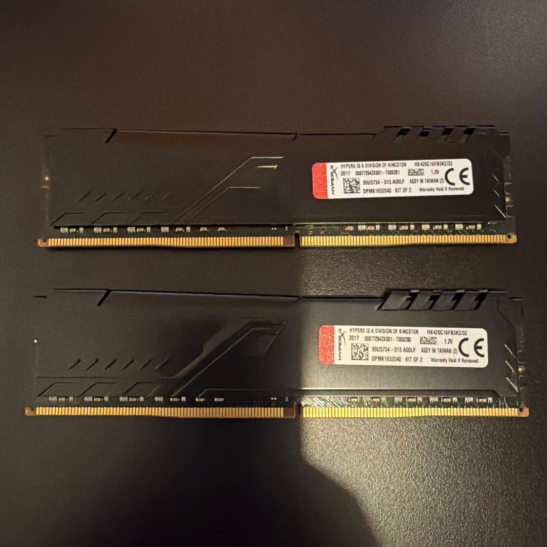 Kingston HYPERX デスクトップ用メモリ 16GB×2枚