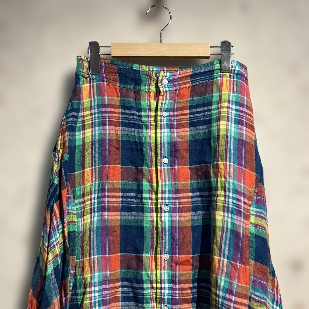 25SS POLO RALPH LAUREN マドラスチェックロングスカート