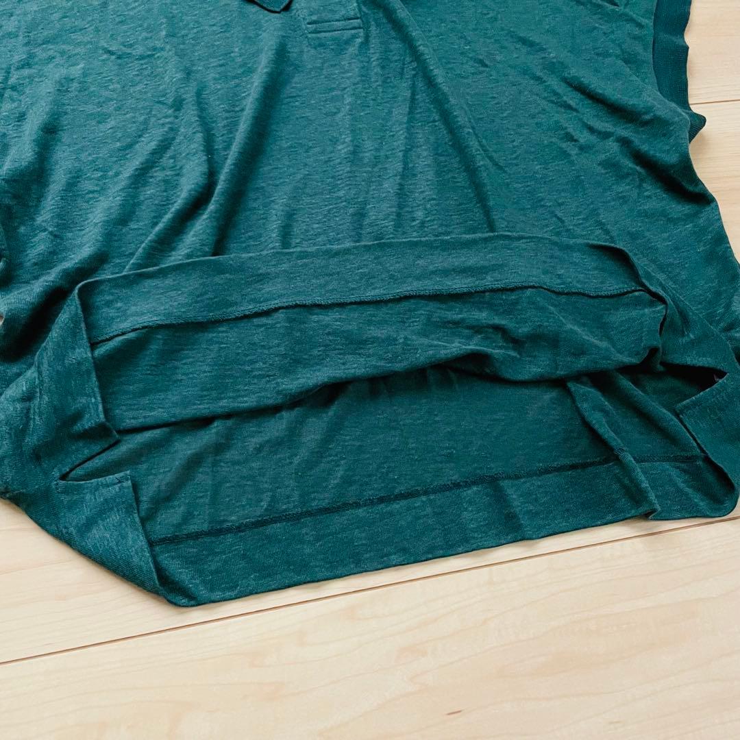マーガレットハウエル　LINEN JERSEY POLO グリーン　22SS
