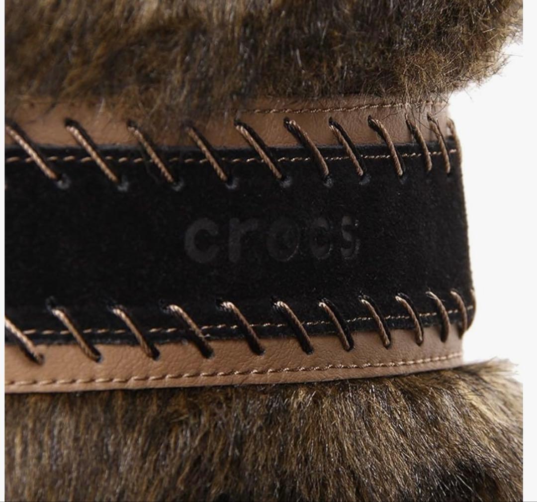 未使用　CROCS クロックス　ファーブーツ　ボアブーツ　w5 21.0cm