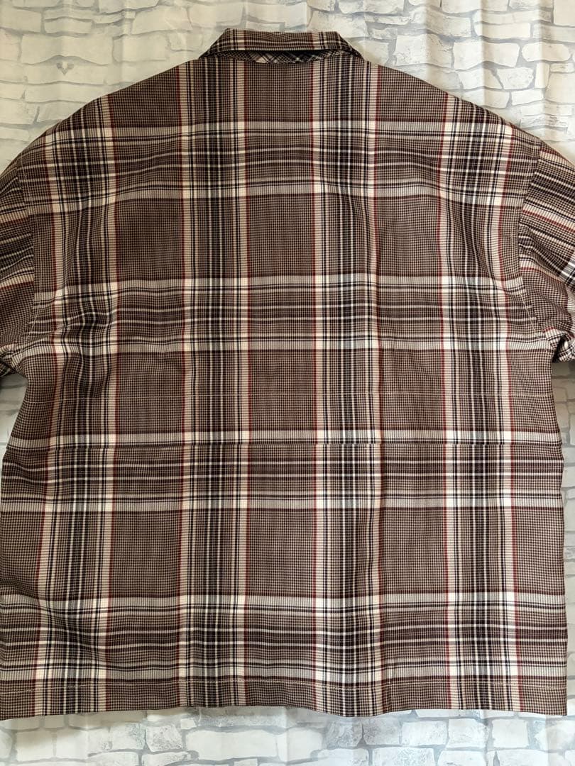 monkey time メンズ チェックジャケット S ベージュ ブルゾン