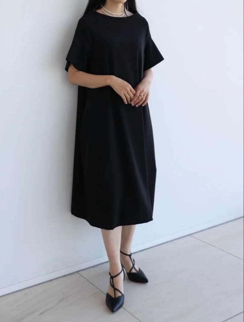 ヤマダヤ　resil コクーンシルエットデザインワンピース