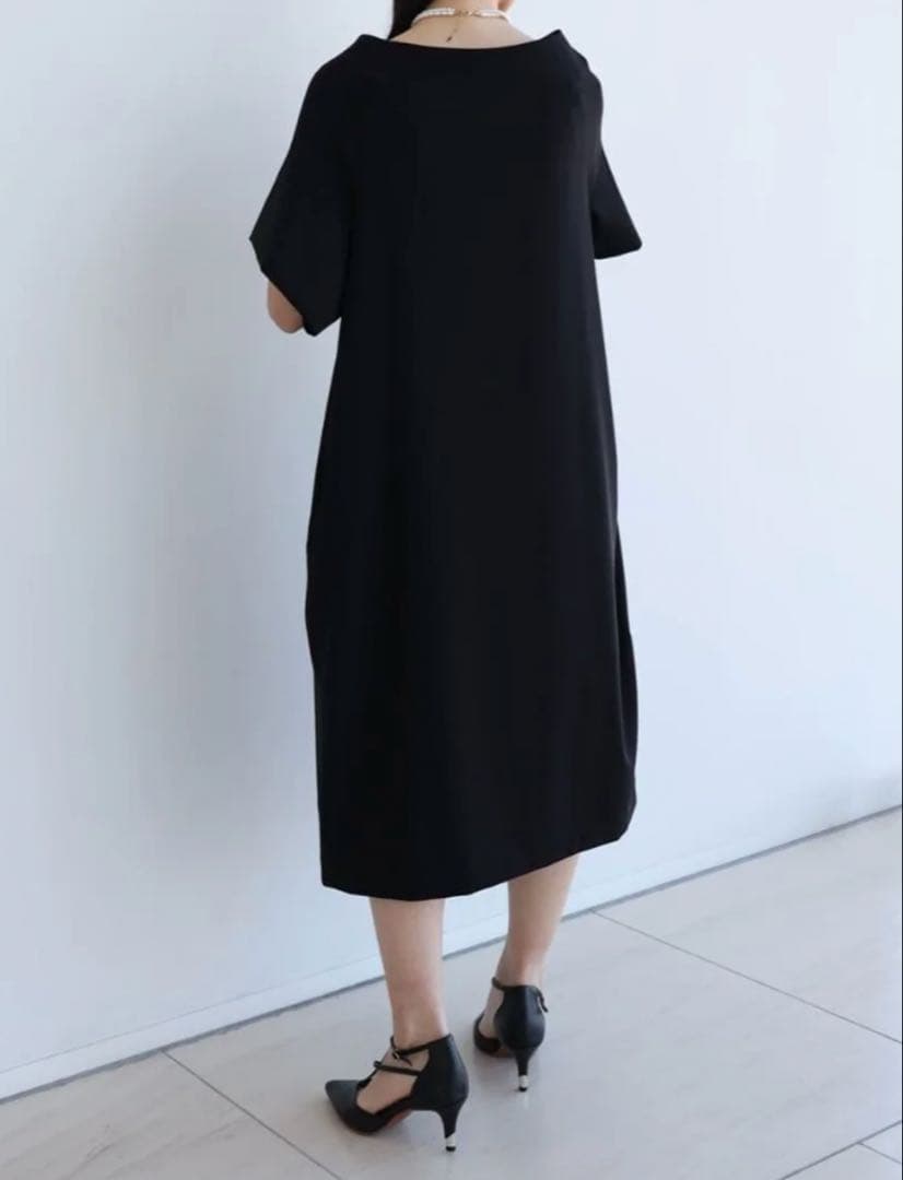 ヤマダヤ　resil コクーンシルエットデザインワンピース