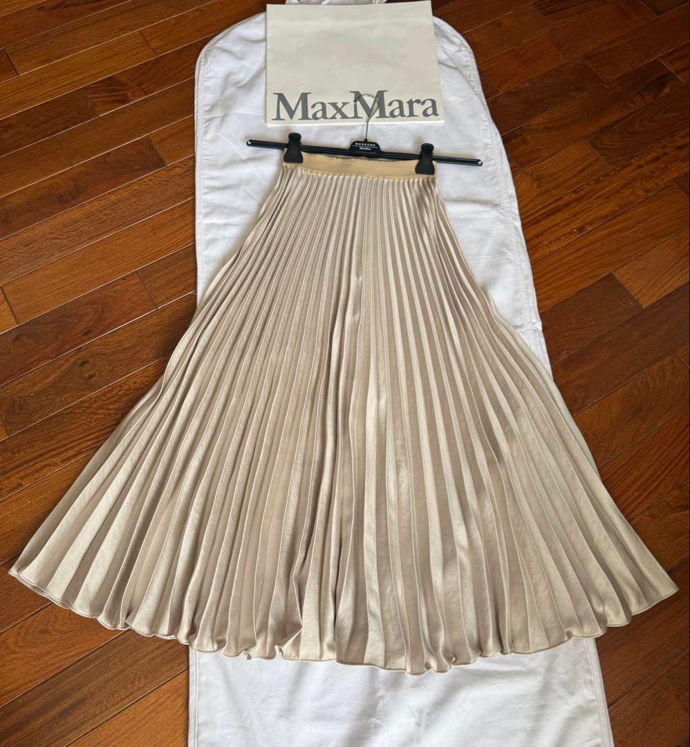 WEEKEND MAX MARA★ロングプリーツスカートJI34★