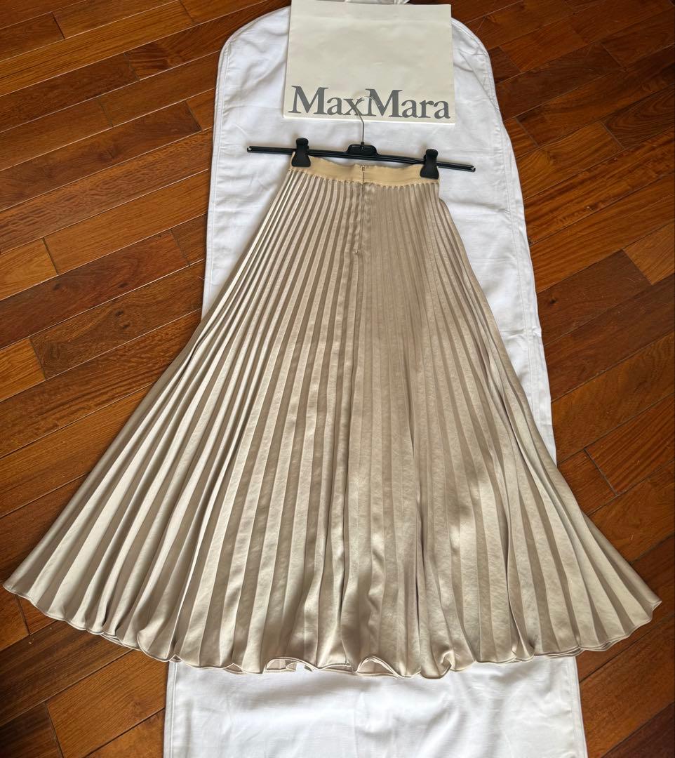 WEEKEND MAX MARA★ロングプリーツスカートJI34★