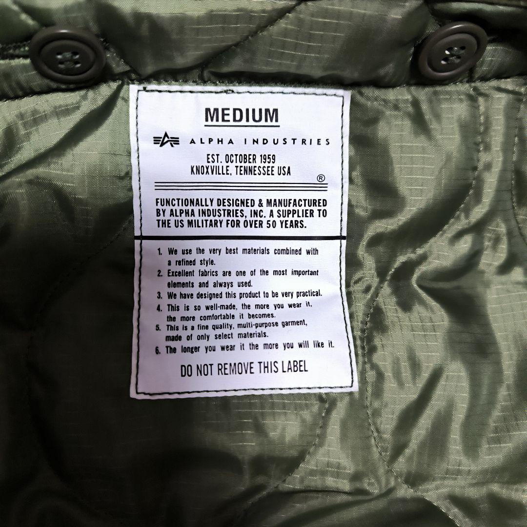 【ALPHA INDUSTRIES】M-65コート　モッズパーカ　オリーブ