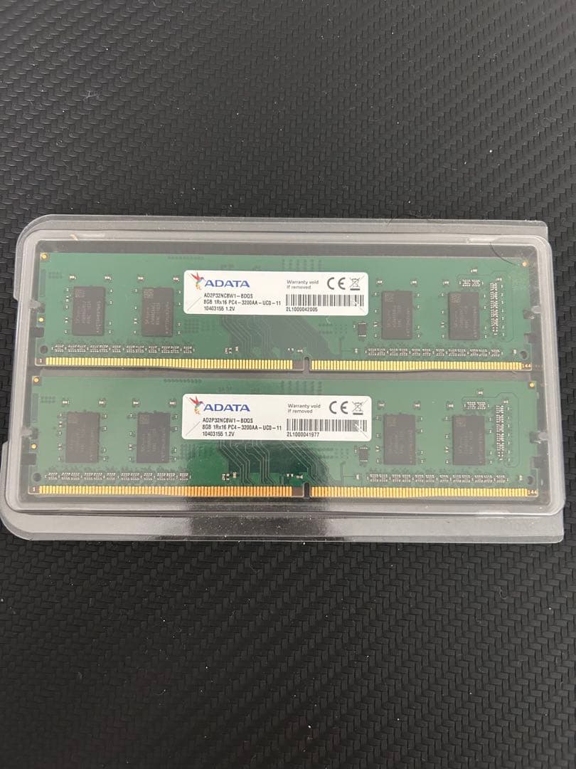【未使用品メモリ】ADATA DDR4 8GB メモリ 2枚セット【即発送可】