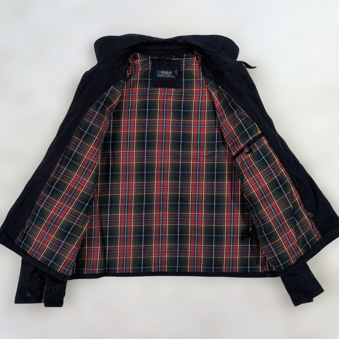 【現行タグ/美品】ポロラルフローレン スイングトップ 綿100% L 紺