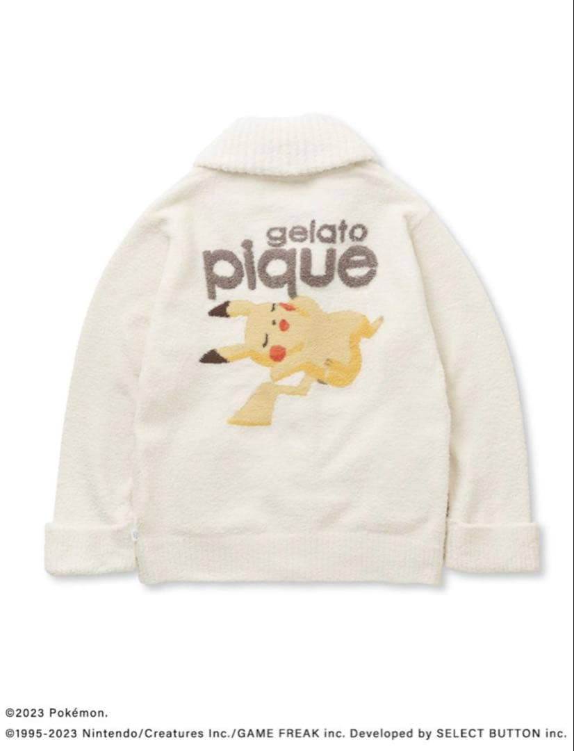 【タグ付】gelato piqueベビモコジャガードショールカーディガン