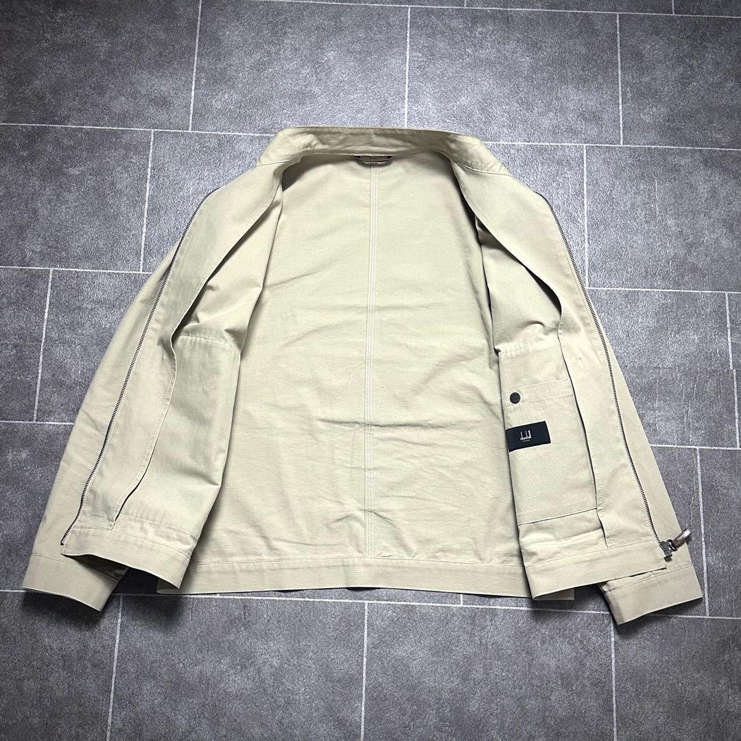 dunhill ライトジャケット コットン ダンヒル 春夏 ririジップ 本革