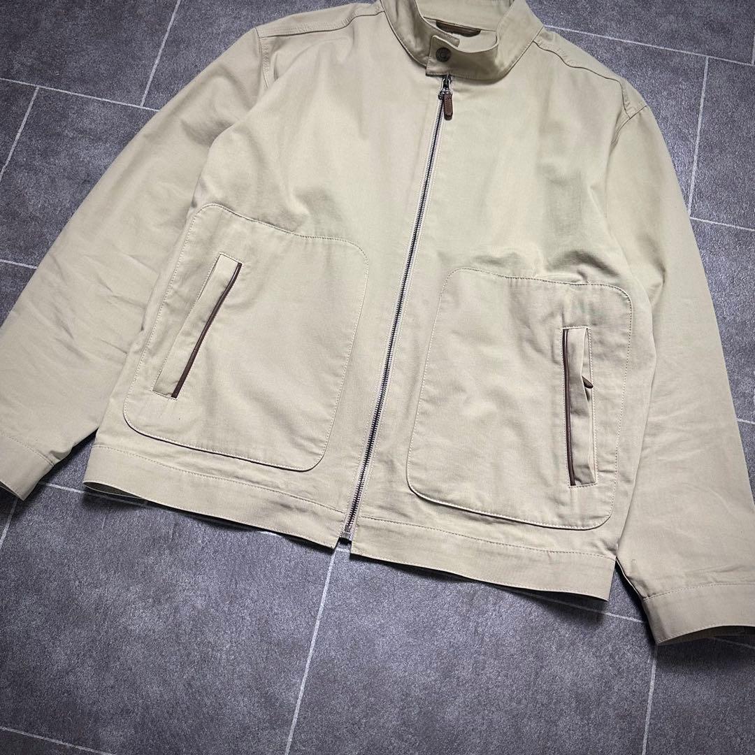dunhill ライトジャケット コットン ダンヒル 春夏 ririジップ 本革