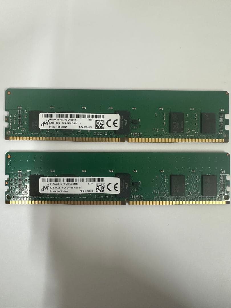 DDR4 8GBメモリ 2400MHz 2枚セット 16Gb