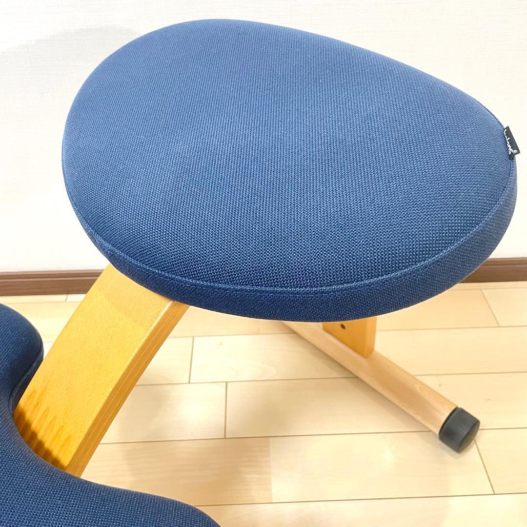バランスラボ バランスチェア バランスイージー ネイビー 中古美品