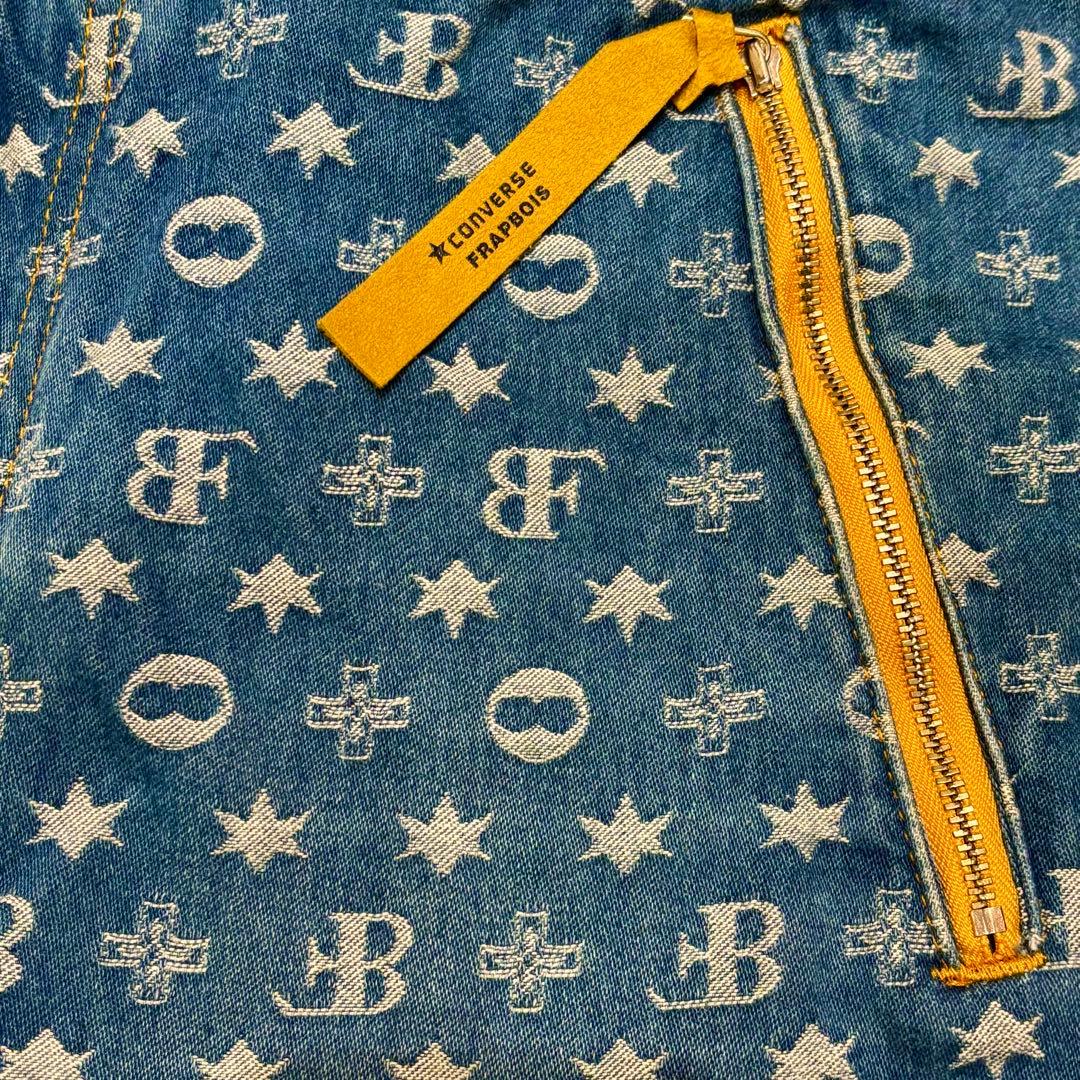 FRAPBOIS×コンバース フラボア モノグラム 総柄 デニム サルエルパンツ
