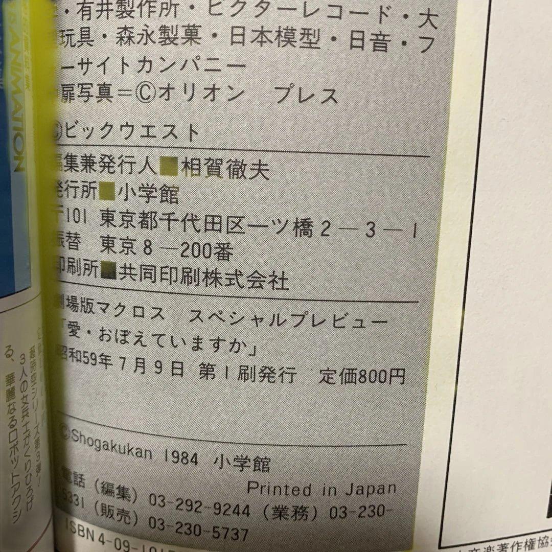 マクロス　劇場版　スペシャルプレビュー　愛・おぼえていますか
