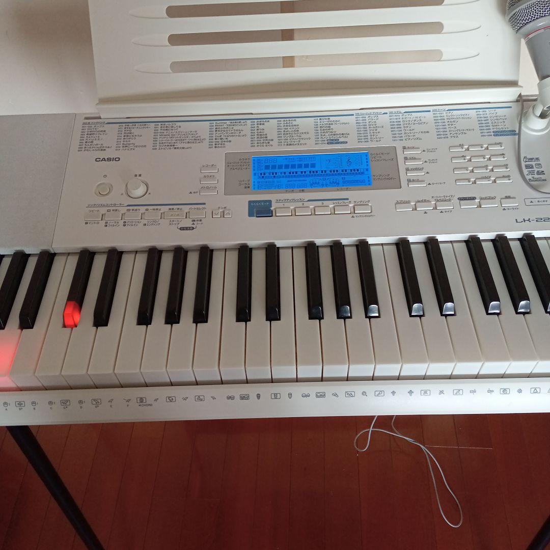 CASIO LK-222 光ナビゲーションキーボード スタンド