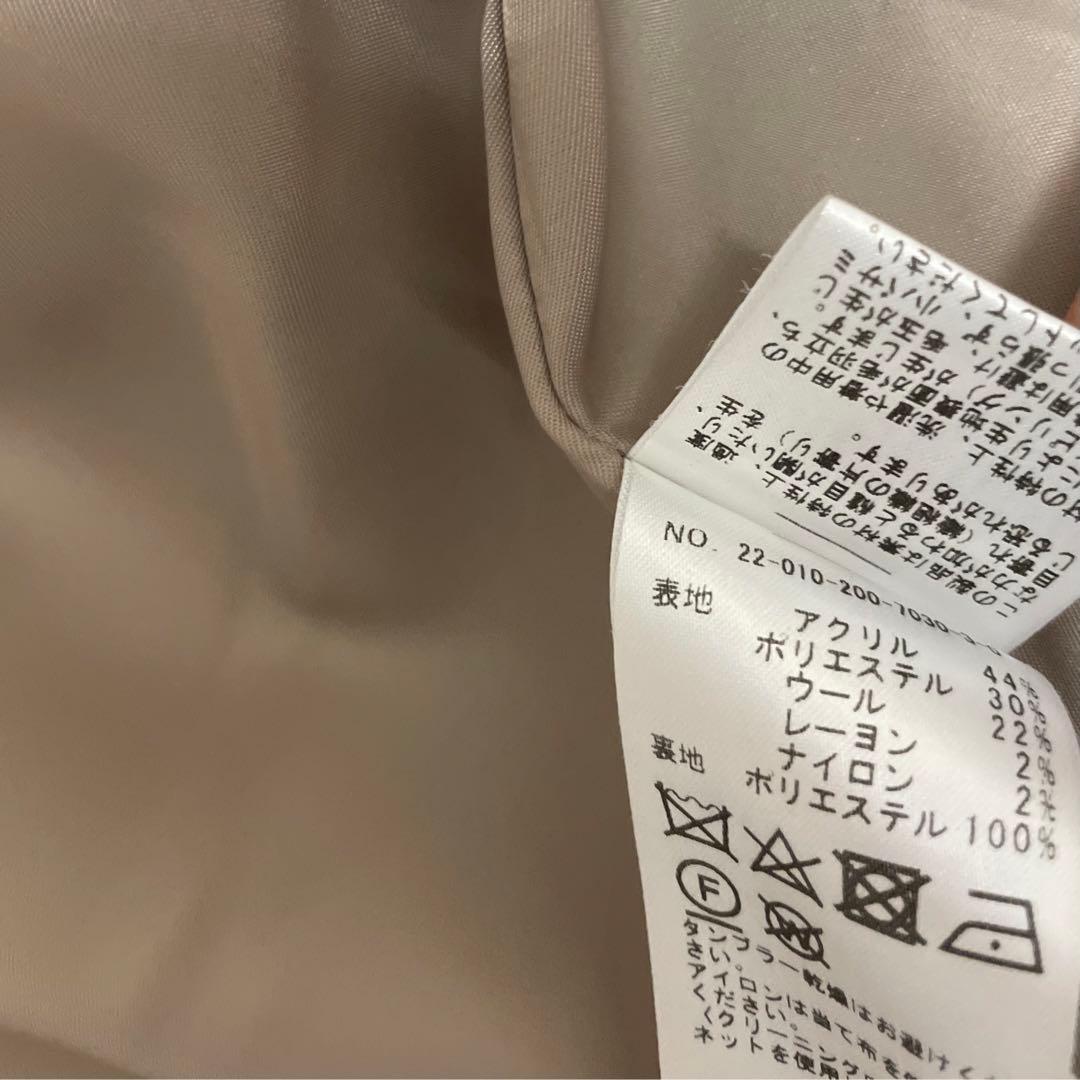 【Spick & Span】ツイード　ダブルブレストジャケット　パール釦　38