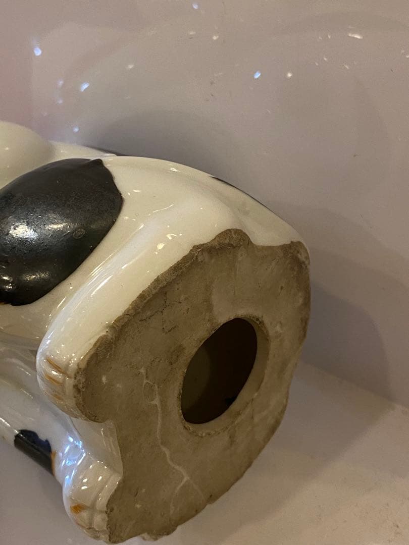 招き猫 古瀬戸 左招き 15cm